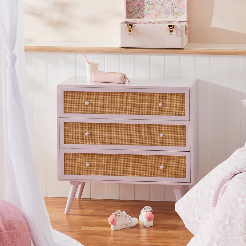 Junior Bedroom Pink Chest of Drawers