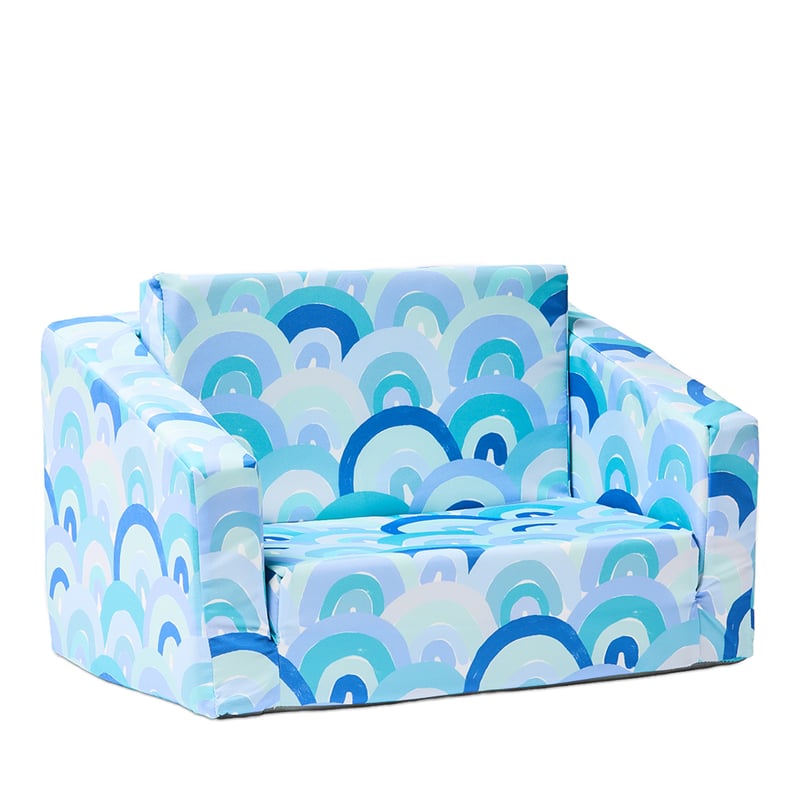 Rainbow Burst Blue Flip Out Sofa