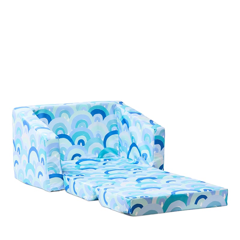 Rainbow Burst Blue Flip Out Sofa