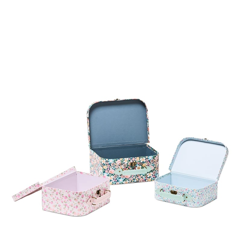 Floral Heirloom Suitcase Set of 3  