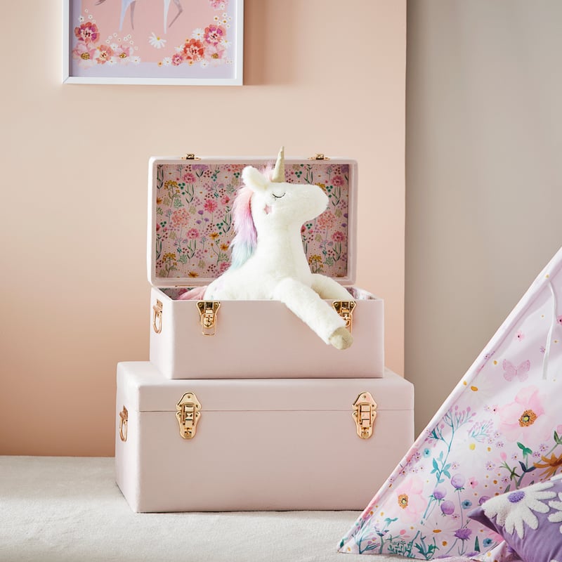 Heirloom Sasha's Garden Pink Storage Trunks