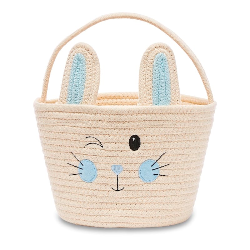 Designer Blue Bunny Decorative Basket