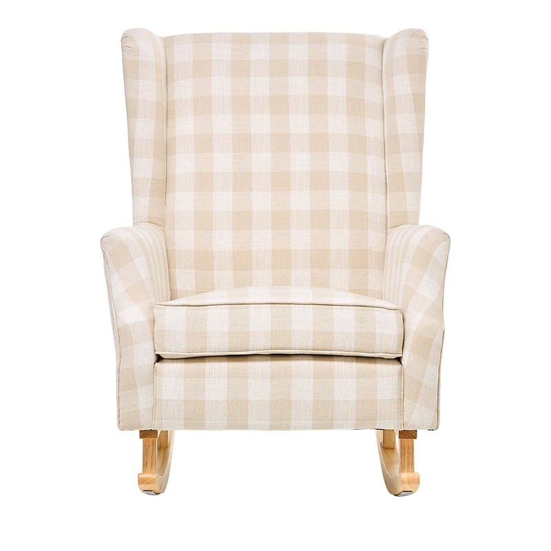 2 in 1 Gingham Nursery Chair  