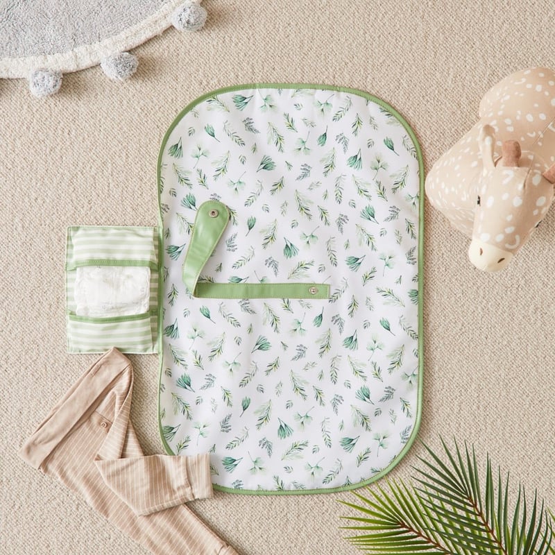 Olive Leaf Travel Change Mat 