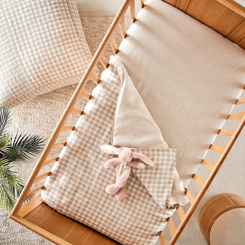 Vintage Washed Linen Linen Fitted Sheet