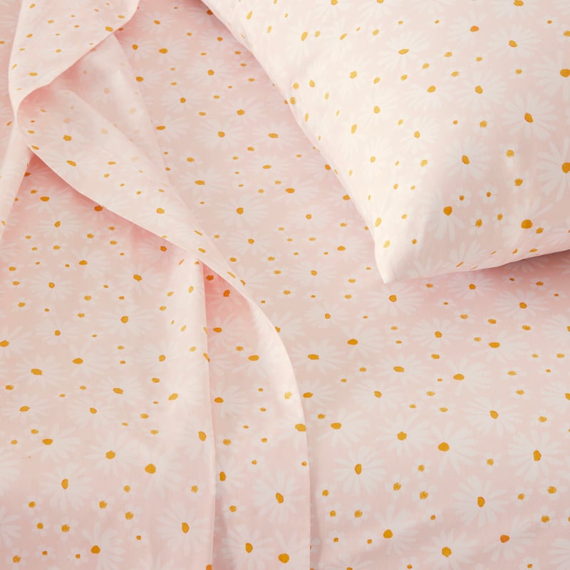 Sweet Daisy Blush Cot Sheet Set