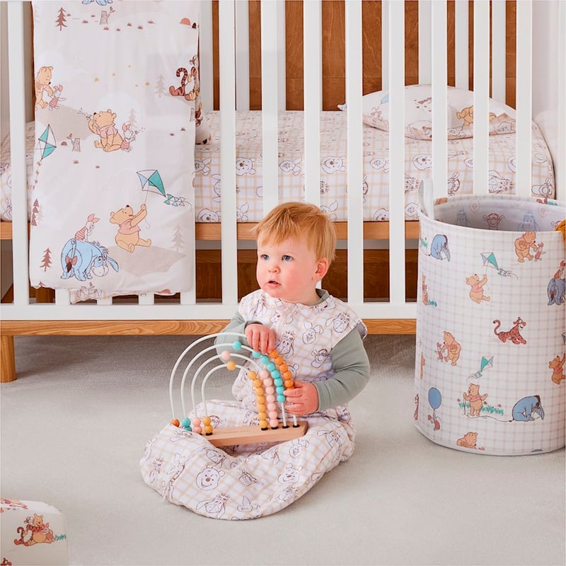 Winnie the Pooh Hello Hunny Natural Baby Fitted Sheet 2 Pack