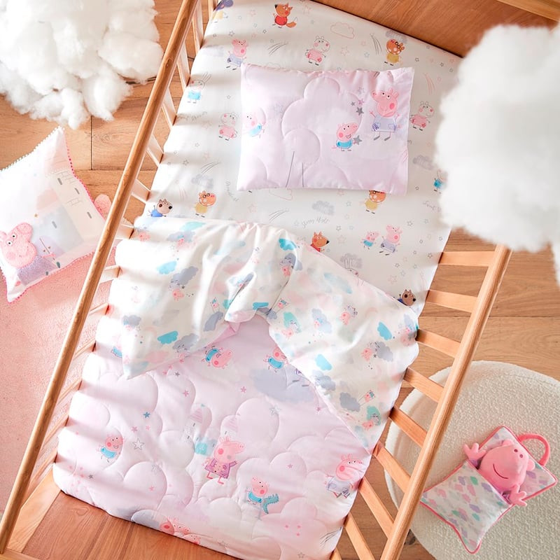 Peppa Pig Dreamland Quilted Cot Quilt Cover Set