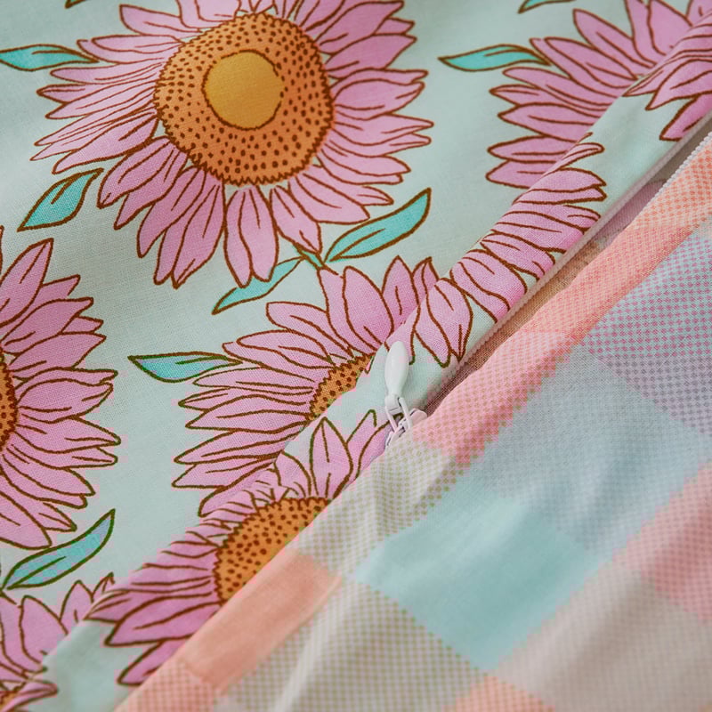 Sunflower Multi Stonewashed Cot Quilt Cover