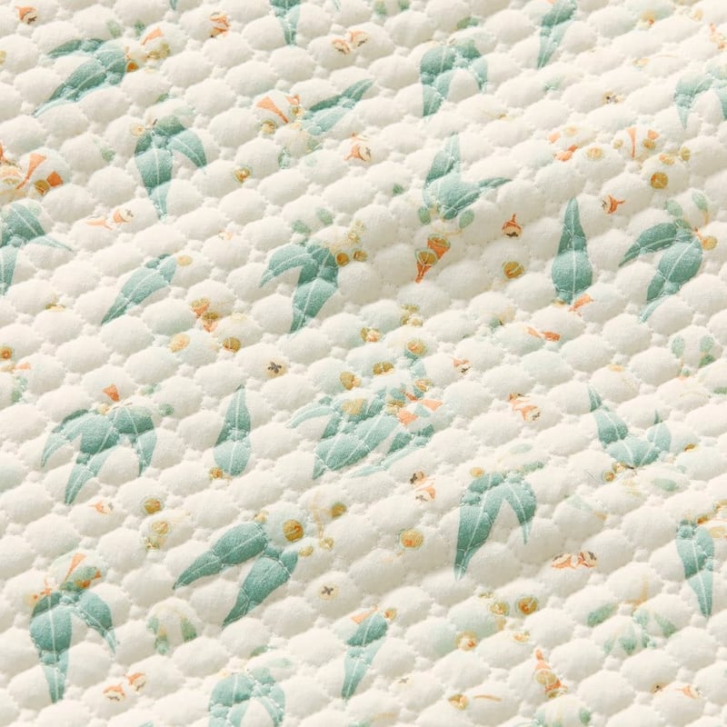 Gumnut Natural Jersey Quilted Cot Quilt Cover Set