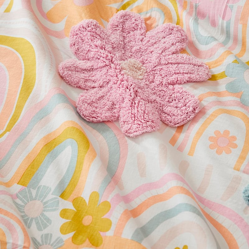 Sunshine & Rainbows Cot Quilt Cover Set