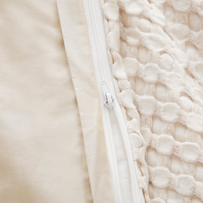 Bobbi Bamboo Waffle Oat Cot Quilt Cover