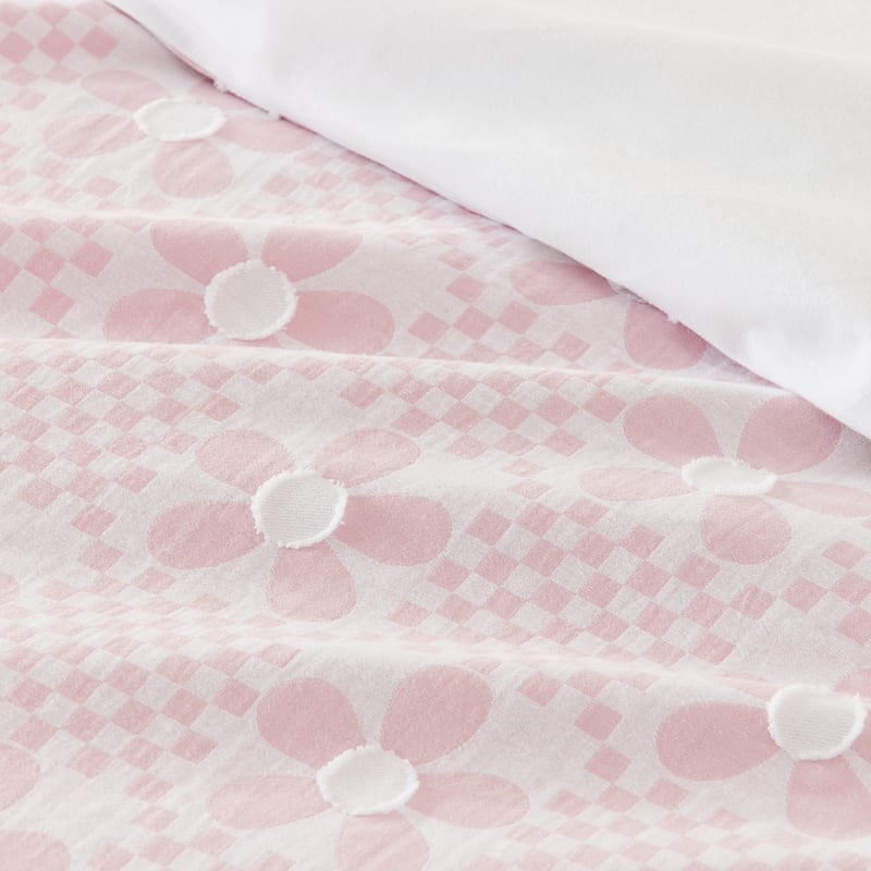 Gypsy Matelasse Pink Cot Quilt Cover Set