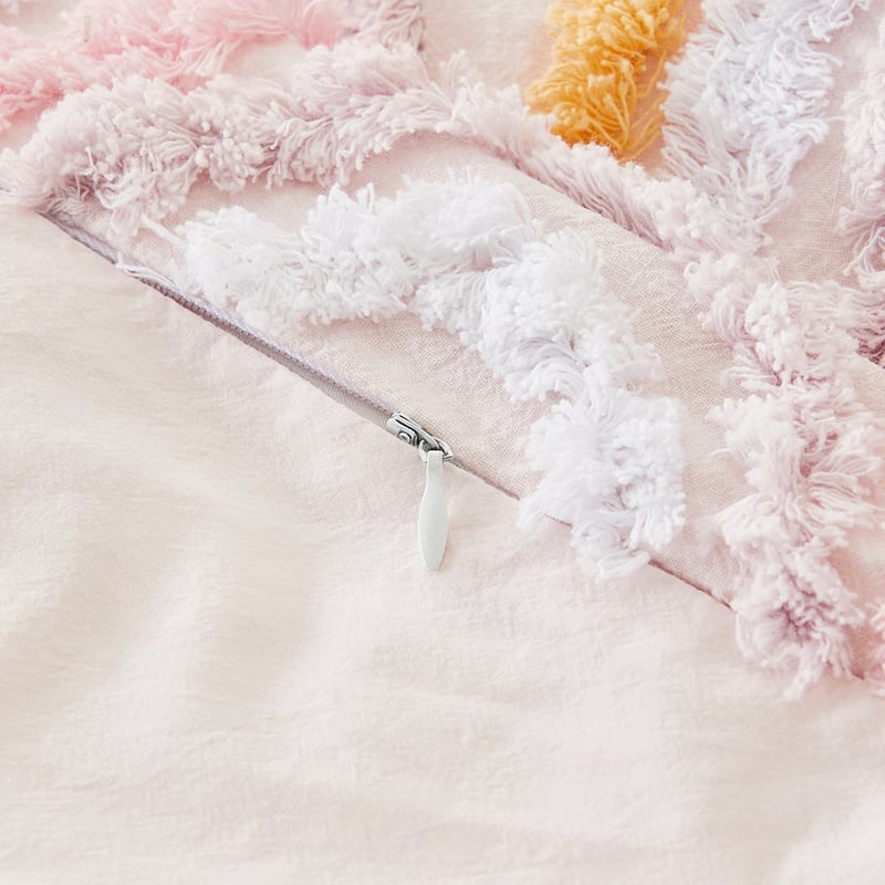 Rosie Rainbow Tufted Cot Quilt Cover Set