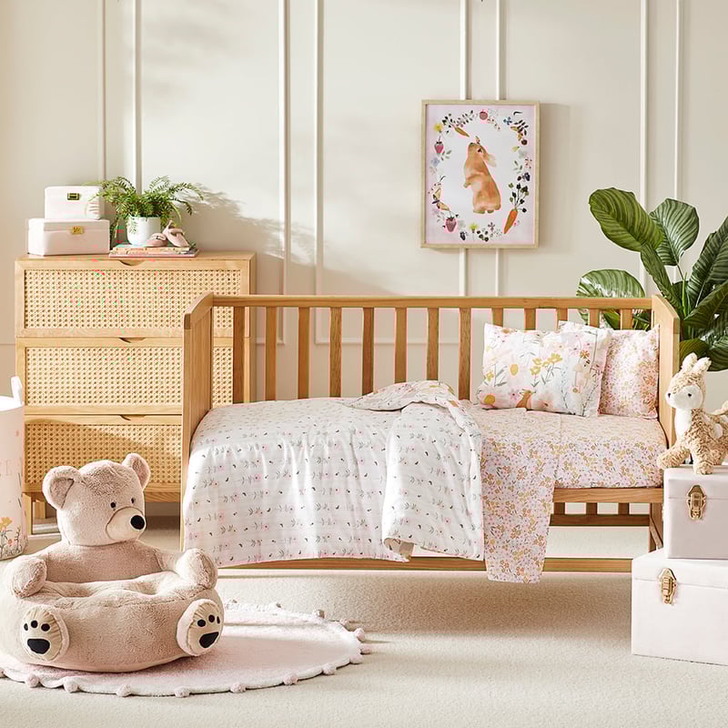 Blossom Meadow Cot Quilt Cover Set