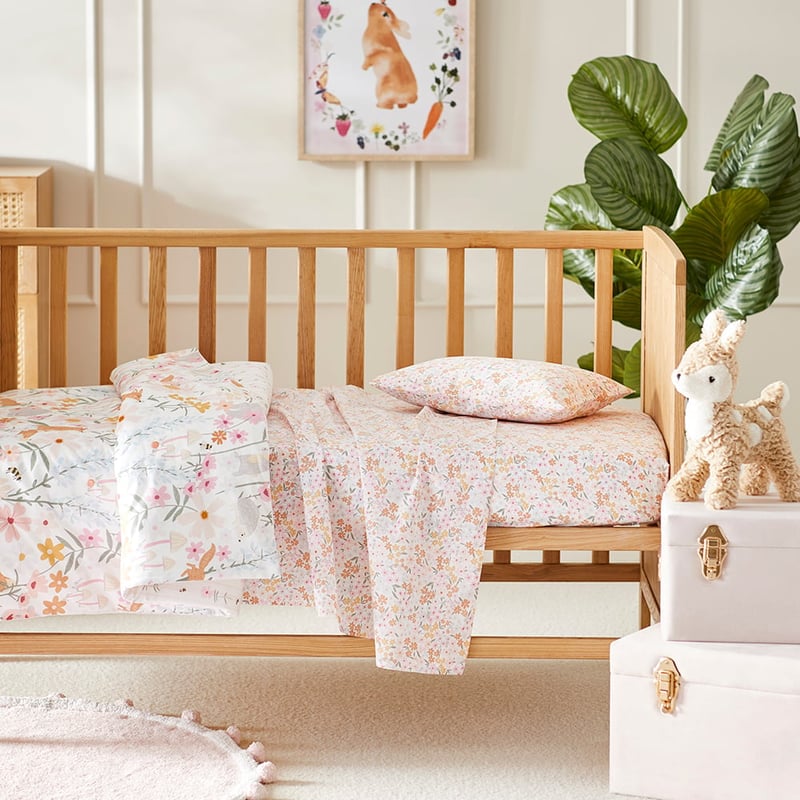 Blossom Meadow Cot Sheet Set 