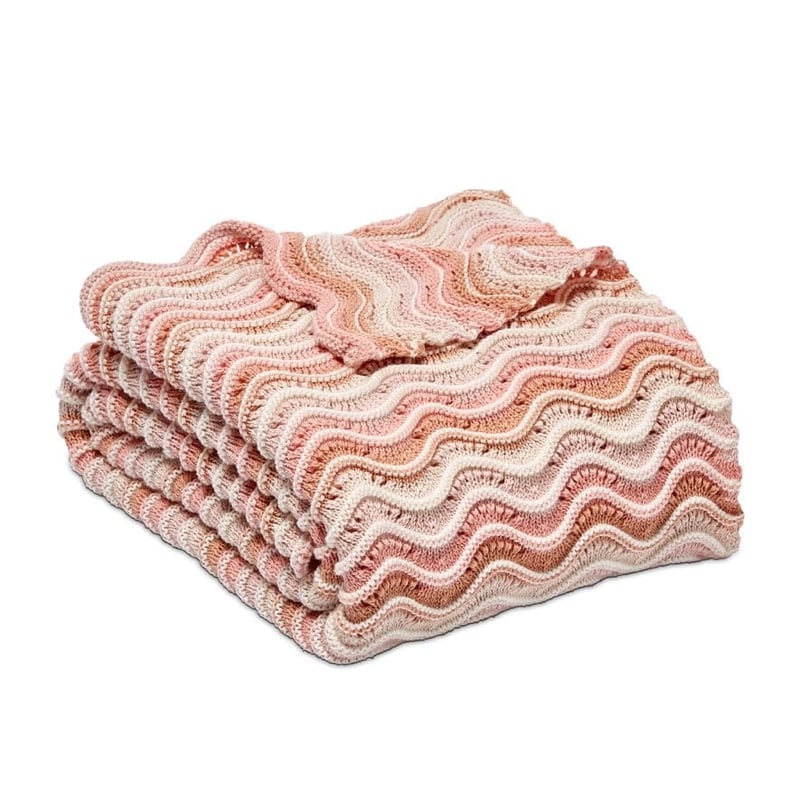 Desert Sunrise Ripple Organic Cotton Baby Blanket