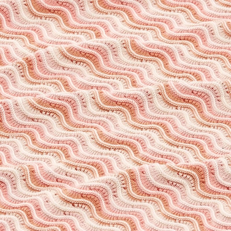 Desert Sunrise Ripple Organic Cotton Baby Blanket