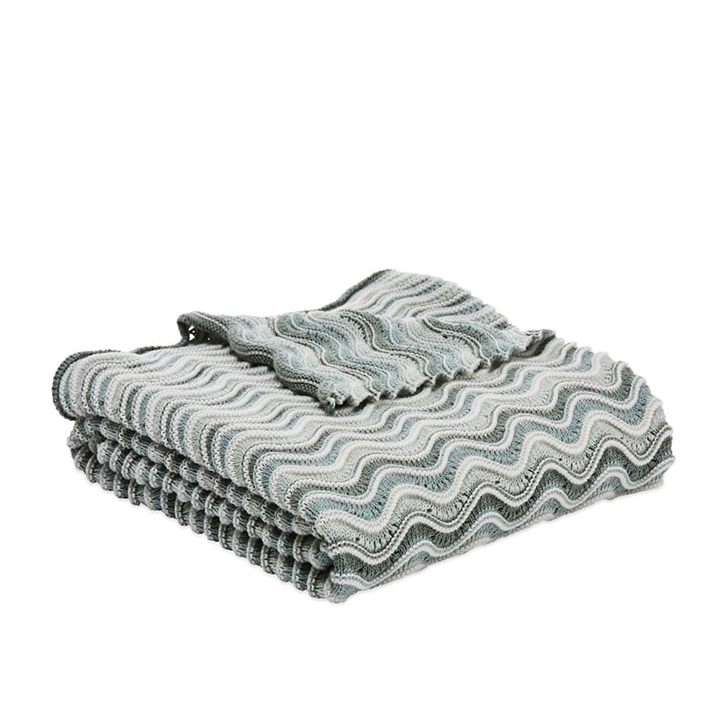 Organic Cotton Ripple Seafoam Baby Blanket