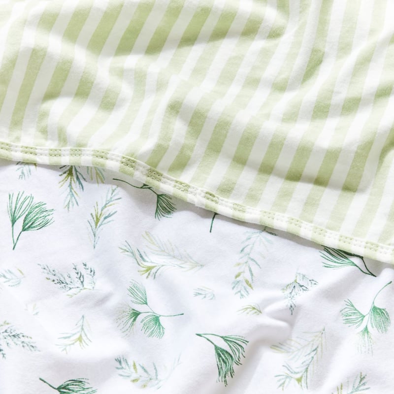 Fern Olive Jersey Baby Swaddles 2pk