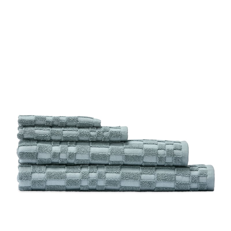 Boston Sea Blue Check Towel Range