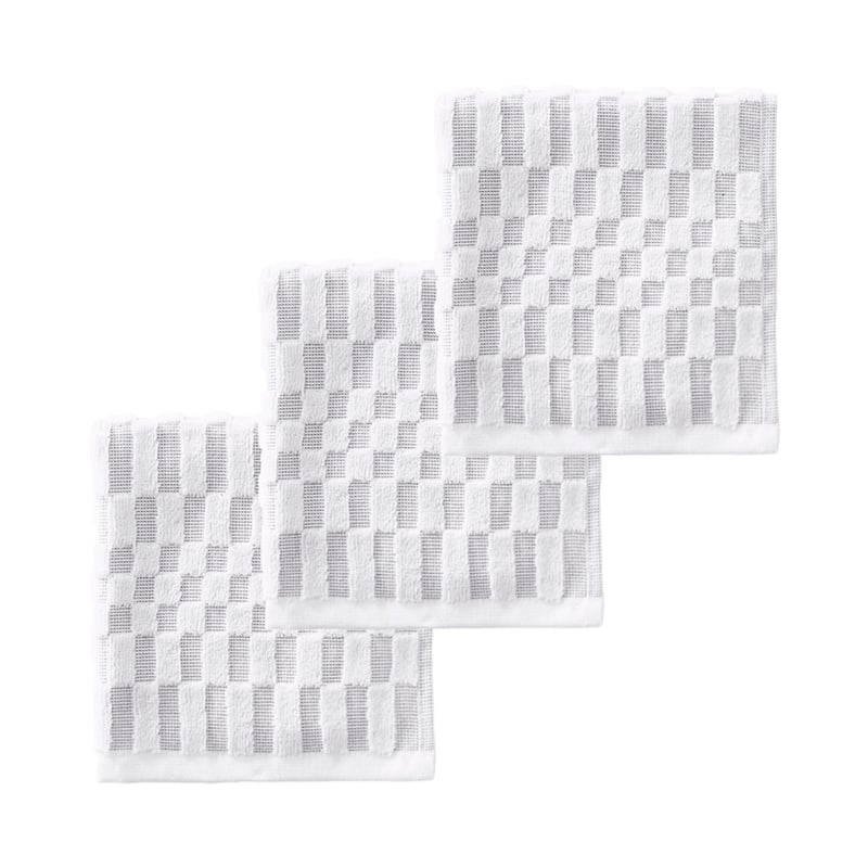 Boston White Check Towel Range