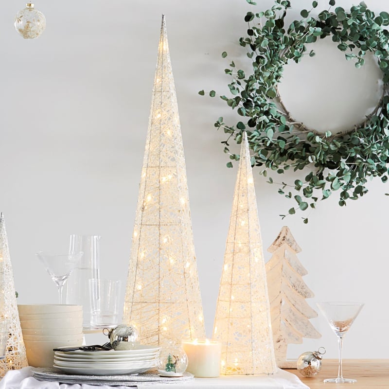 White Cone Tree Lights