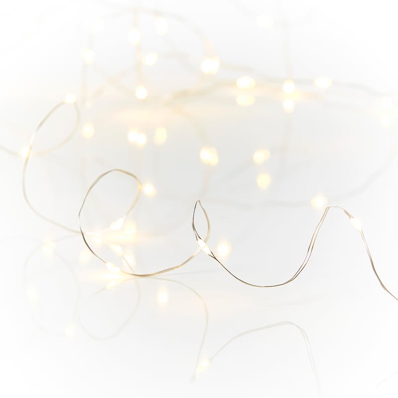 Silver 10m Festive Lumiere Lights