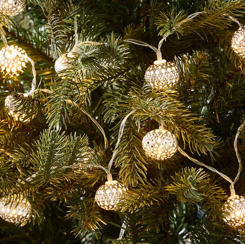 Silver Harlequin String 15 Lights