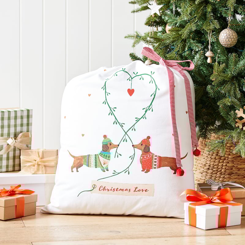Christmas Love Festive Santa Sack