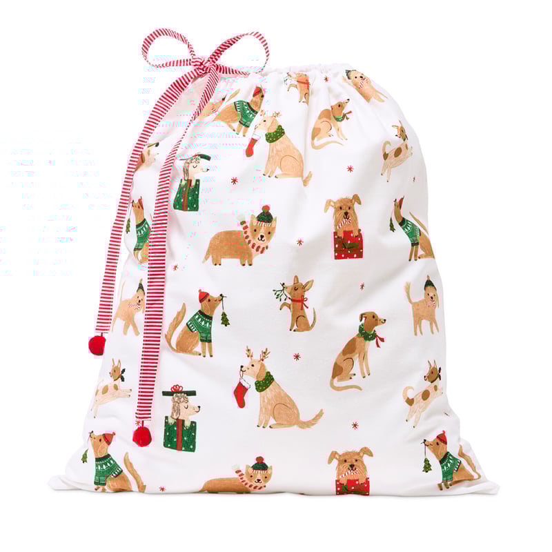Holiday Hounds Festive Santa Sack
