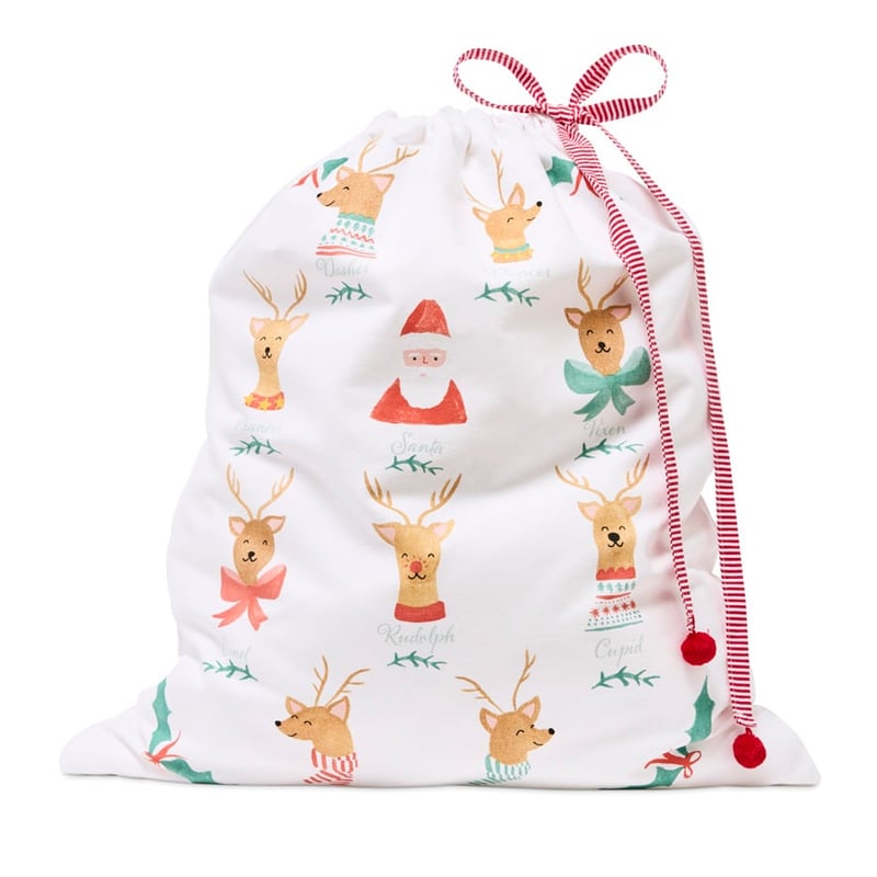 Reindeer Roll Call Festive Santa Sack