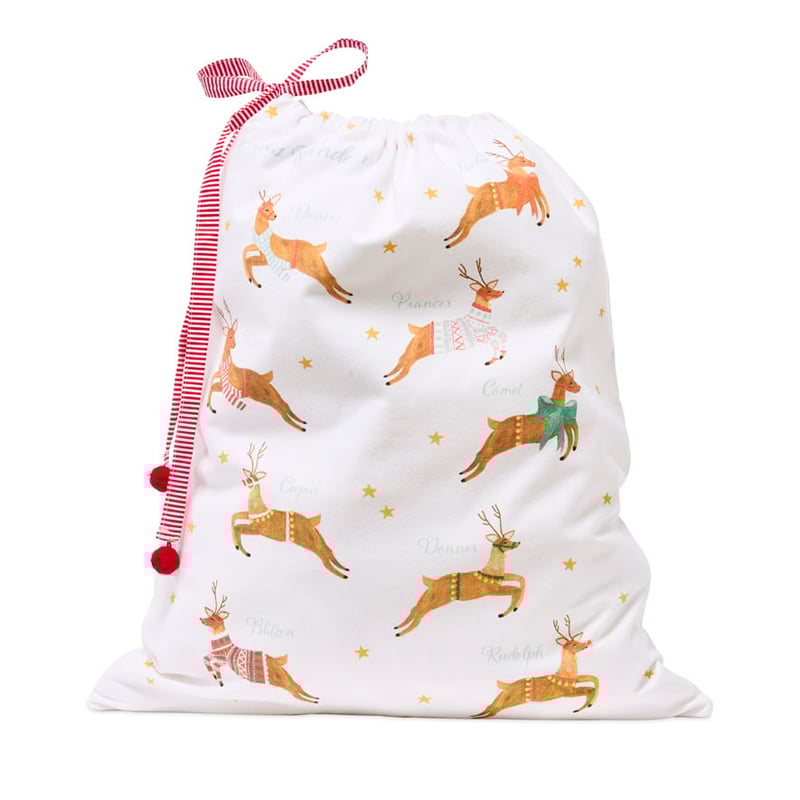 Reindeer Roll Call Festive Santa Sack