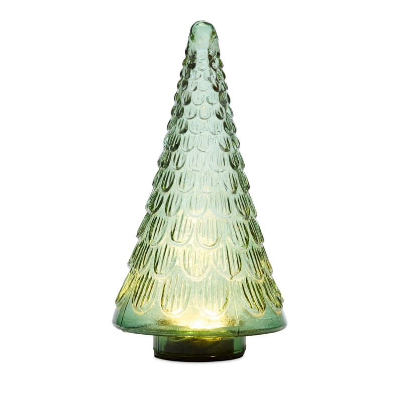 Glass Decorative Large Green Christmas Tree