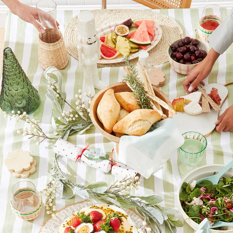 Glass Decorative Small Deep Green Christmas Tree