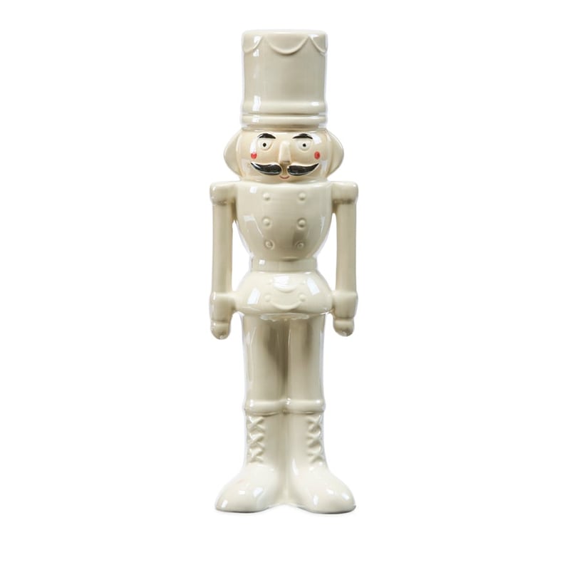 Pearl Ceramic Nutcracker