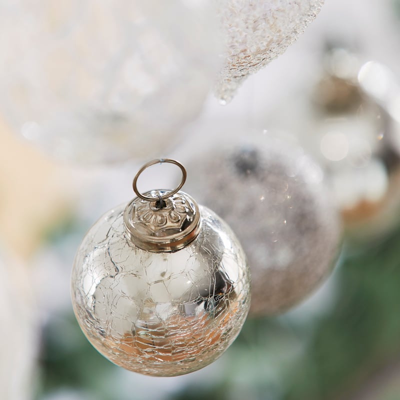 Mercury Silver Ball Bauble