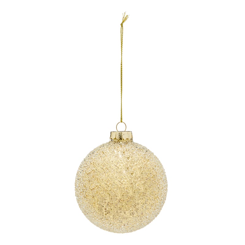 Glass Effect Gold Bauble