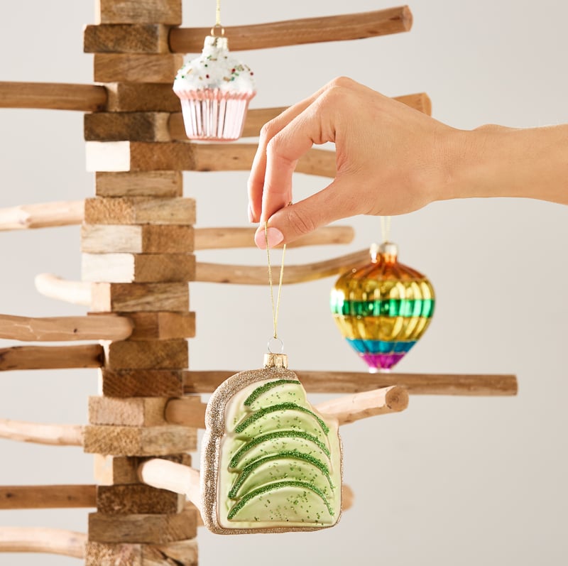Vintage Avocado Toast Glass Decoration