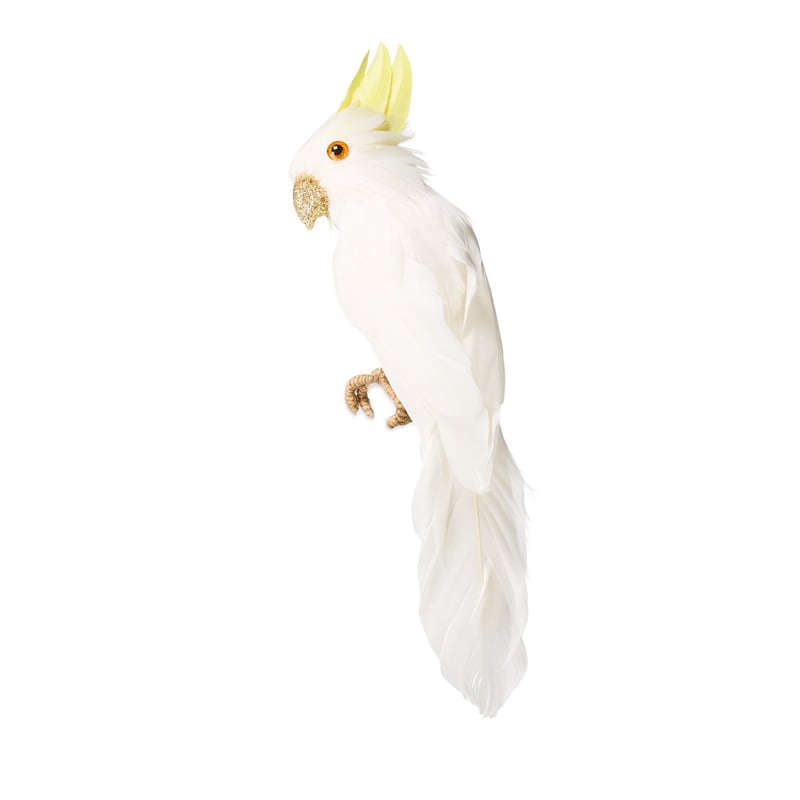 Cockatoo Feather Bird Tree Topper