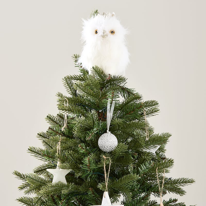 Owl Feather Bird Tree Topper