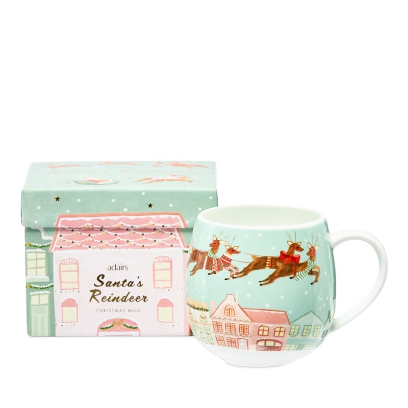Santa's Reindeers Christmas Mug