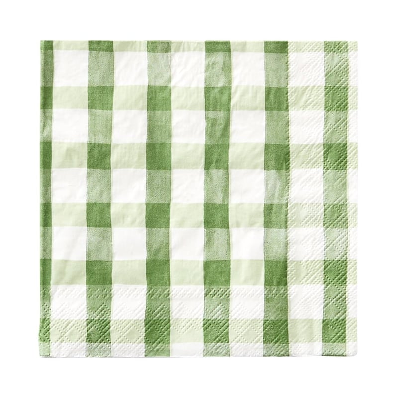Gingham Festive Paper Napkins 20 Pack
