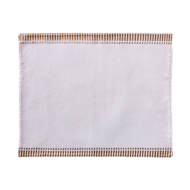 White & Gold Festive Placemats 2 Pack