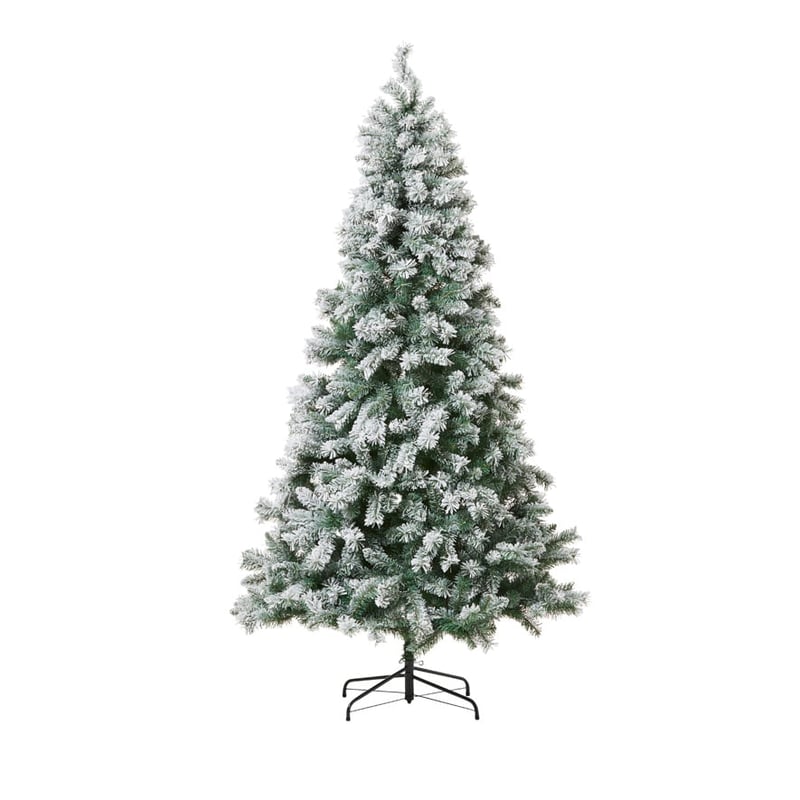 White & Green Winter Christmas Tree 7ft