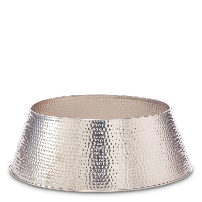 Silver Metal Christmas Tree Skirt