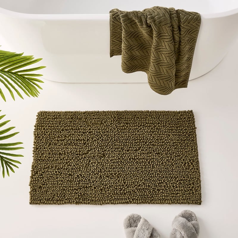 Microplush Avocado Bobble Bath Mat