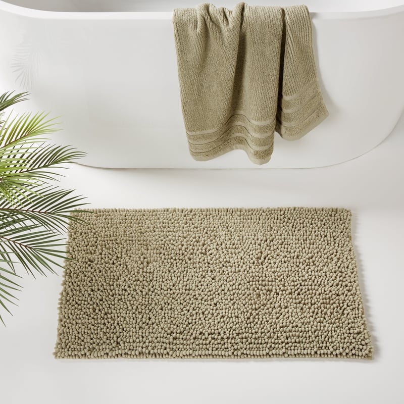 Microplush Green Tea Bobble Bath Mat