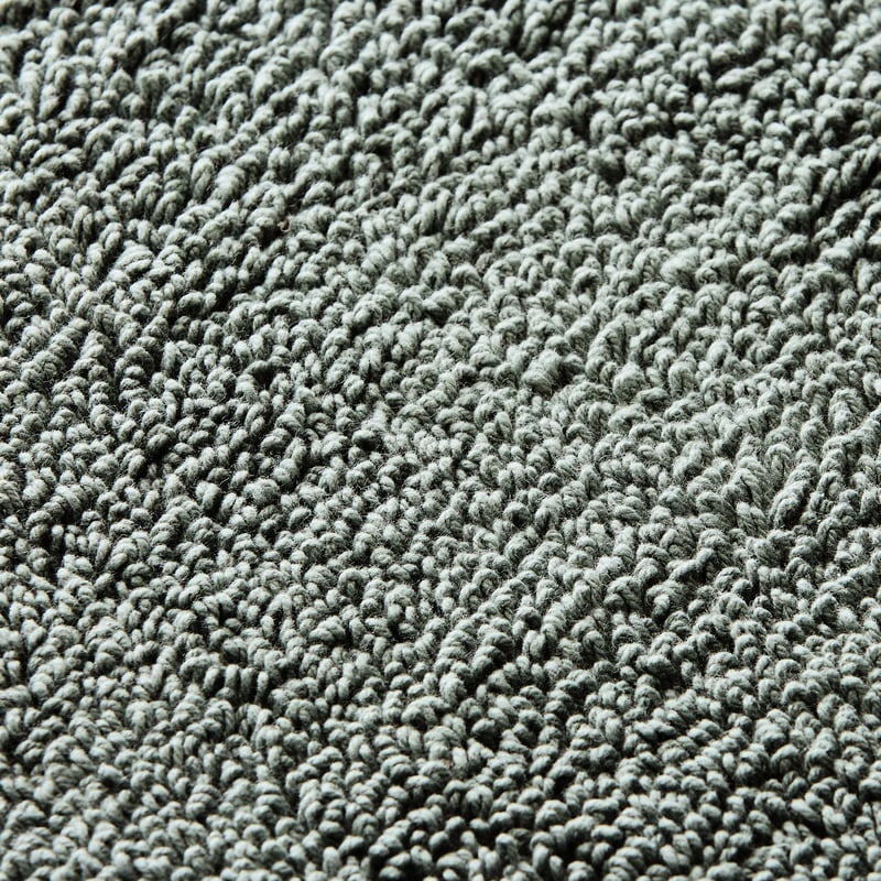 Nicola Seagrass Combed Circle Cotton Bath Mat