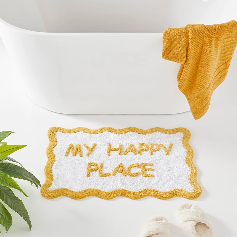 My Happy Place Golden Bath Mat